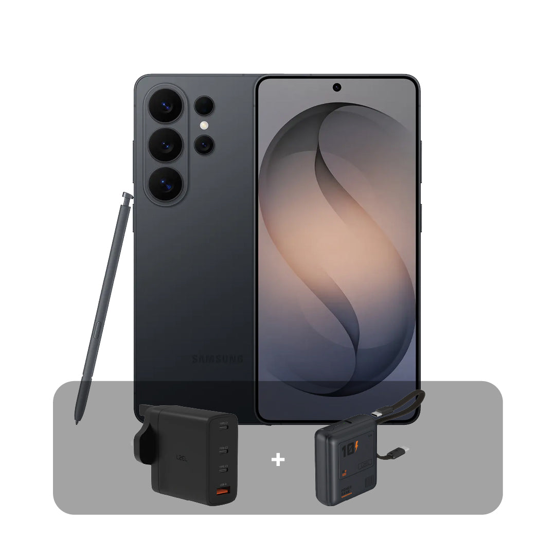 سامسونج S26 Ultra 5G، شاشة 6.9 بوصة، 12 جيجابايت، 512 جيجابايت + عرض الباندل | أسود