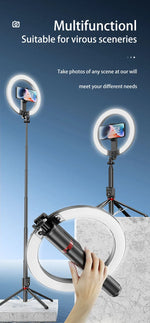 مجموعة إضاءة حلقة سيلفي Vlog Lumexpod من ليزل مقاس 10 بوصة مع جهاز تحكم عن بعد