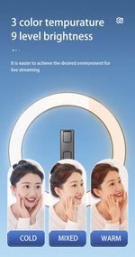 مجموعة إضاءة حلقة سيلفي Vlog Lumexpod من ليزل مقاس 10 بوصة مع جهاز تحكم عن بعد