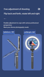 مجموعة إضاءة حلقة سيلفي Vlog Lumexpod من ليزل مقاس 10 بوصة مع جهاز تحكم عن بعد