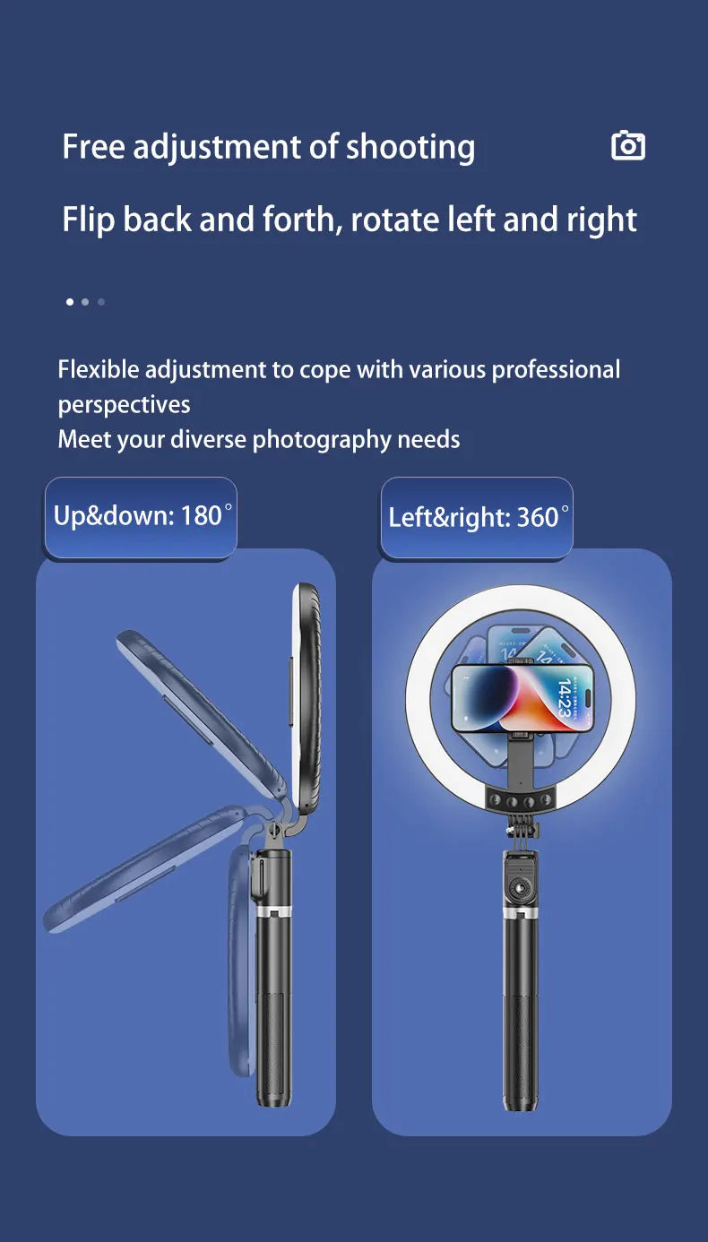 مجموعة إضاءة حلقة سيلفي Vlog Lumexpod من ليزل مقاس 10 بوصة مع جهاز تحكم عن بعد