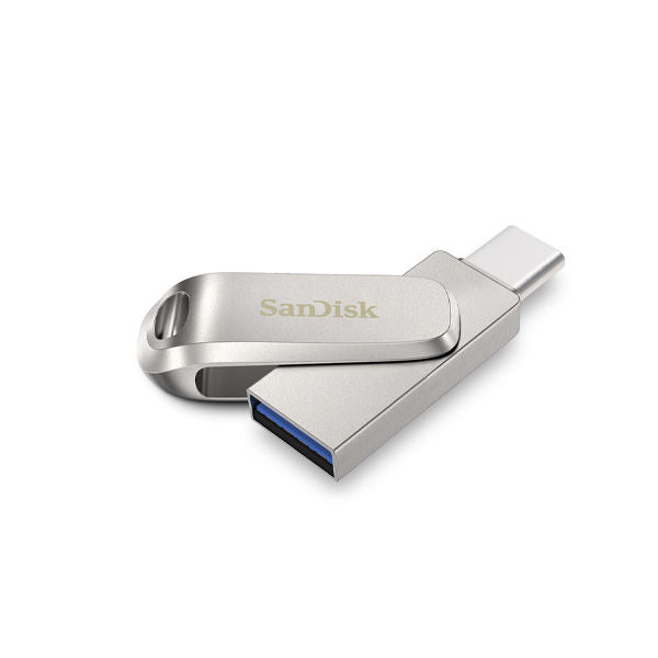 محرك أقراص SanDisk Ultra Dual Drive Luxe USB Type-C سعة 256 جيجابايت | SDDDC4-256-G46