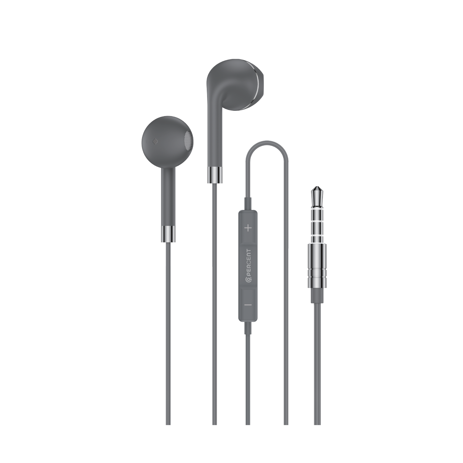  سماعات سلكية SoundDrift Echo 90A من 90 Percent  3.5 ملم بصوت Hi-Fi وميكروفون عازل للضوضاء 1.2 متر | أسود