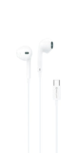 90 Percent SoundDrift Line 90C – USB-C Headphones (1.2m) | White