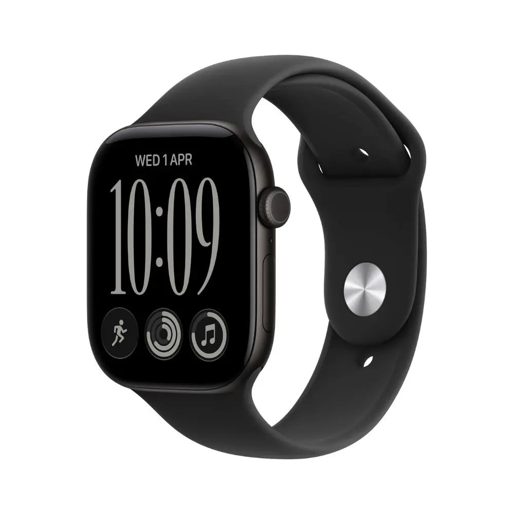 Apple Watch Series 12 GPS 46mm Black with Black Sport Band M/L