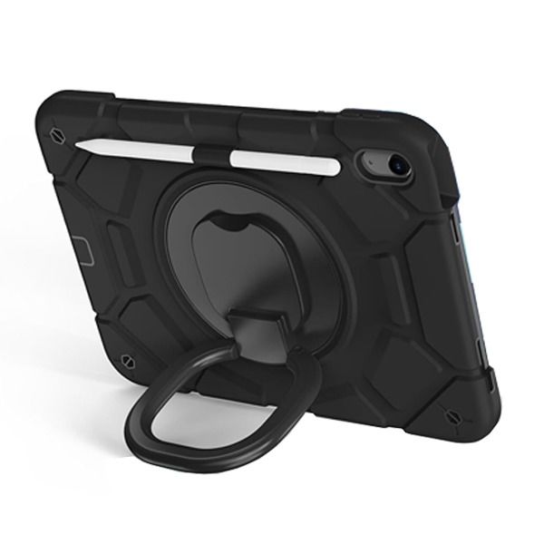 Multi-Functional iPad 10.9 Drop & Shock Proof Case Black - SHOCK CASE 10.9 B