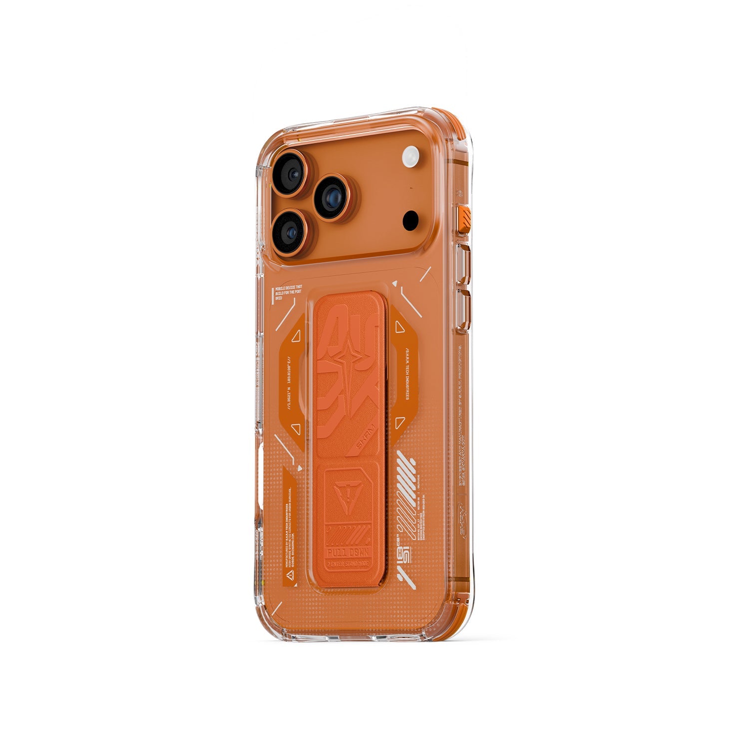 SKINARMA Helio Mag‑Charge + Grip‑Stand Case for iPhone 17 Pro Max | Orange
