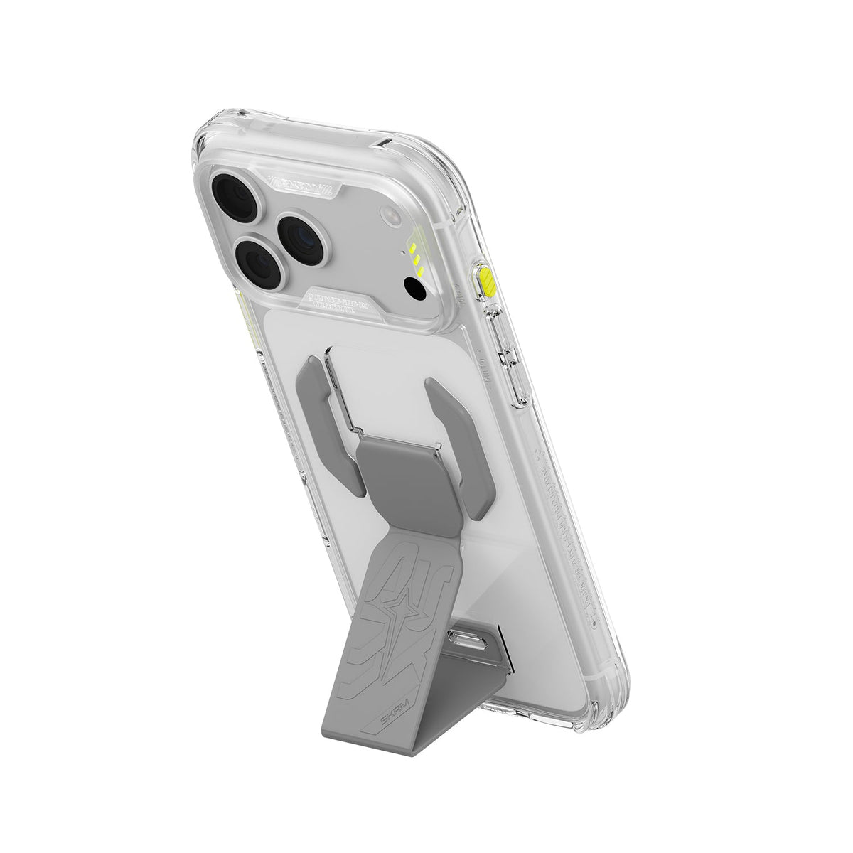 Skinarma Helio Ce Magsafe-Compatible With Integrated Grip Stand Case For Iphone 18 Pro | Clear