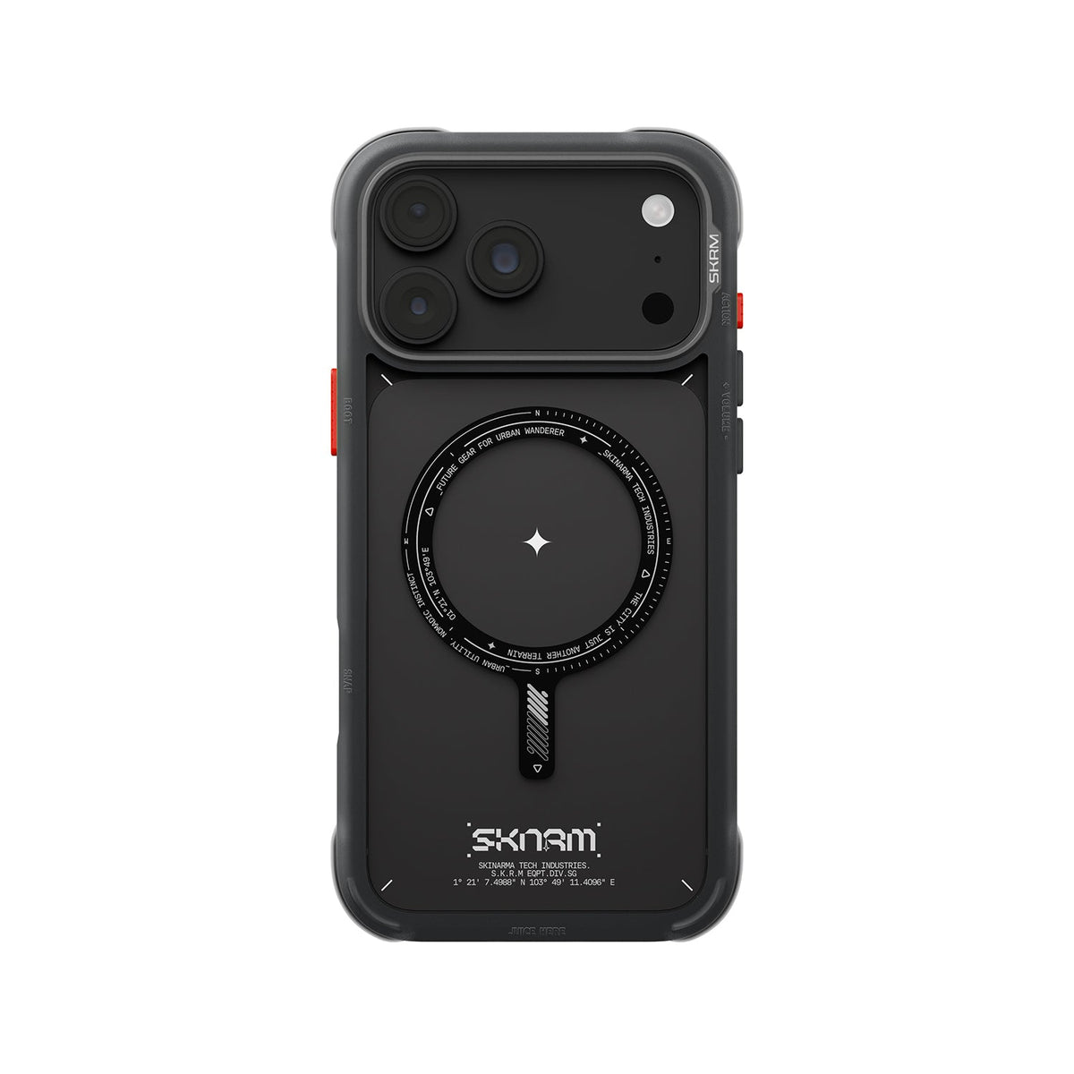 كڤر حماية Skinarma Avion بتقنية MagSafe لآيفون 18 Pro | أسود