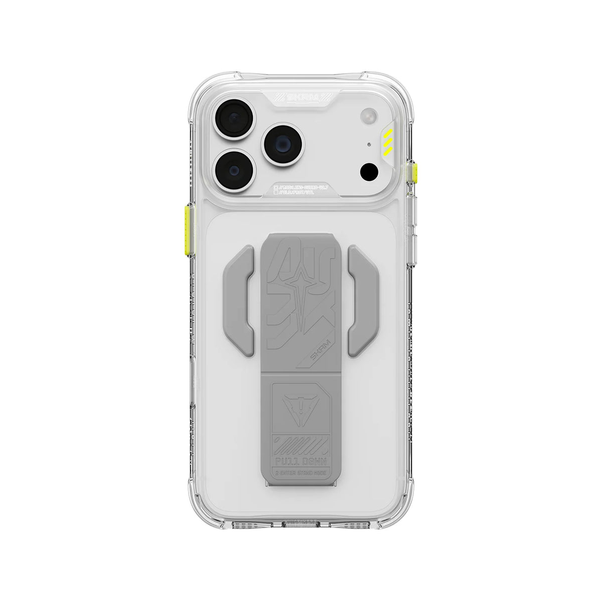 كڤر  حماية SKINARMA HELIO CE متوافق مع MagSafe وحامل مدمج لهاتف iPhone 18 Pro Max | شفاف