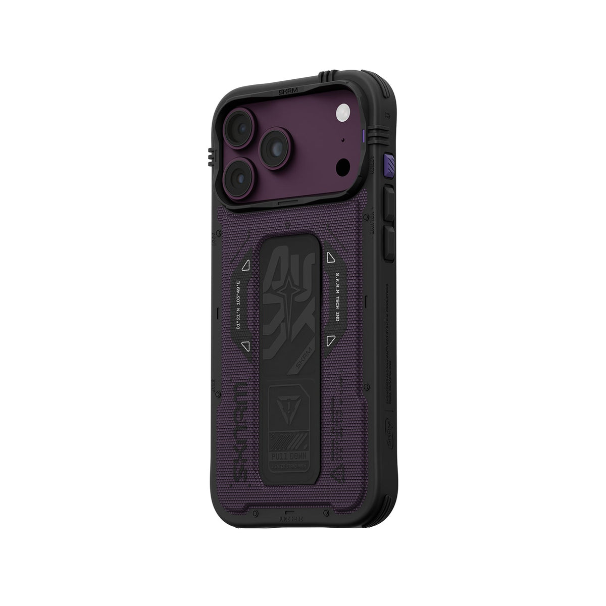 Skinarma Phantam Magsafe-Compatible With Integrated Grip Stand Iphone 18 Pro Max | Burgundy
