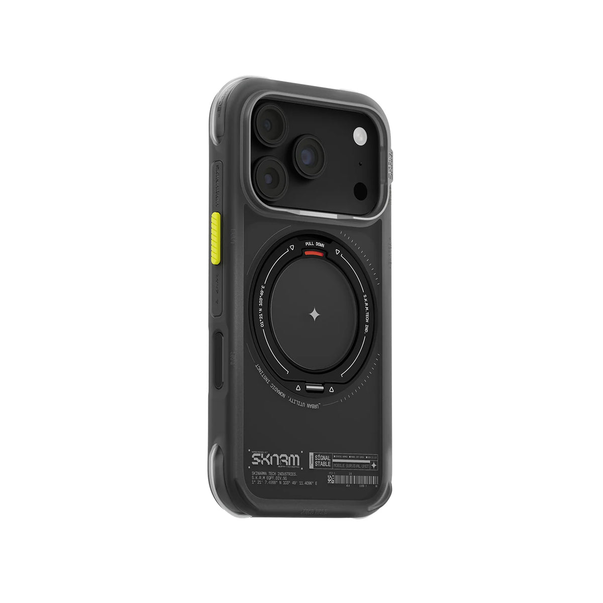 SKINARMA ATLAS MagSafe Protective Case with Rotating Kickstand for iPhone 18 Pro | Black