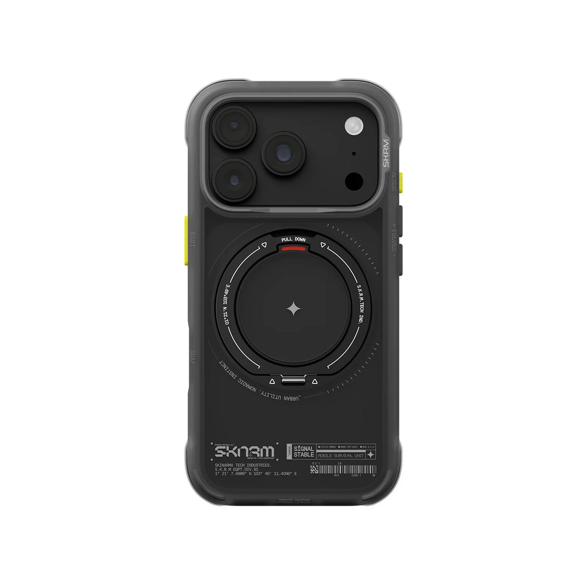 SKINARMA ATLAS MagSafe Protective Case with Rotating Kickstand for iPhone 18 Pro | Black