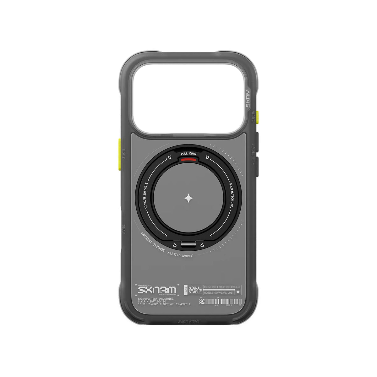 SKINARMA ATLAS MagSafe Protective Case with Rotating Kickstand for iPhone 18 Pro | Black