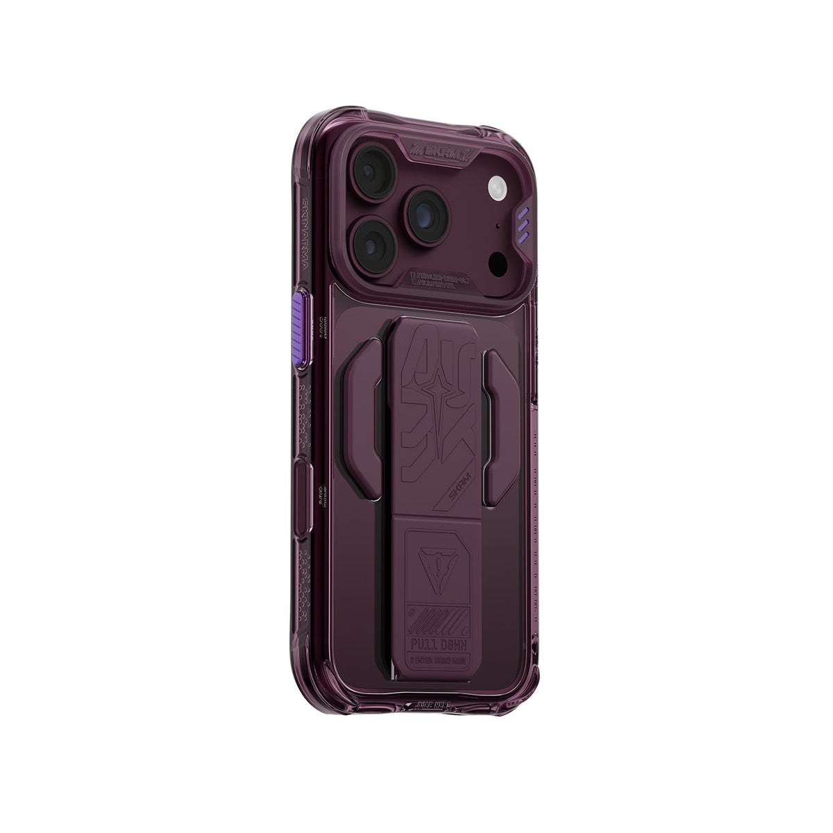 كڤر حماية SkinArma Helio CE متوافق مع MagSafe لهاتف iPhone 18 Pro | عنابي