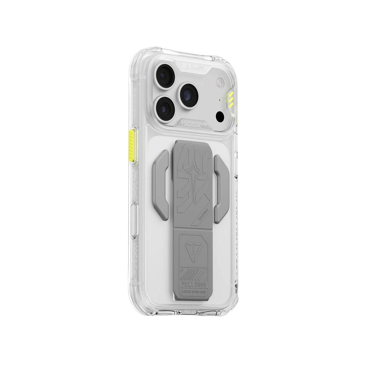 Skinarma Helio Ce Magsafe-Compatible With Integrated Grip Stand Case For Iphone 18 Pro | Clear