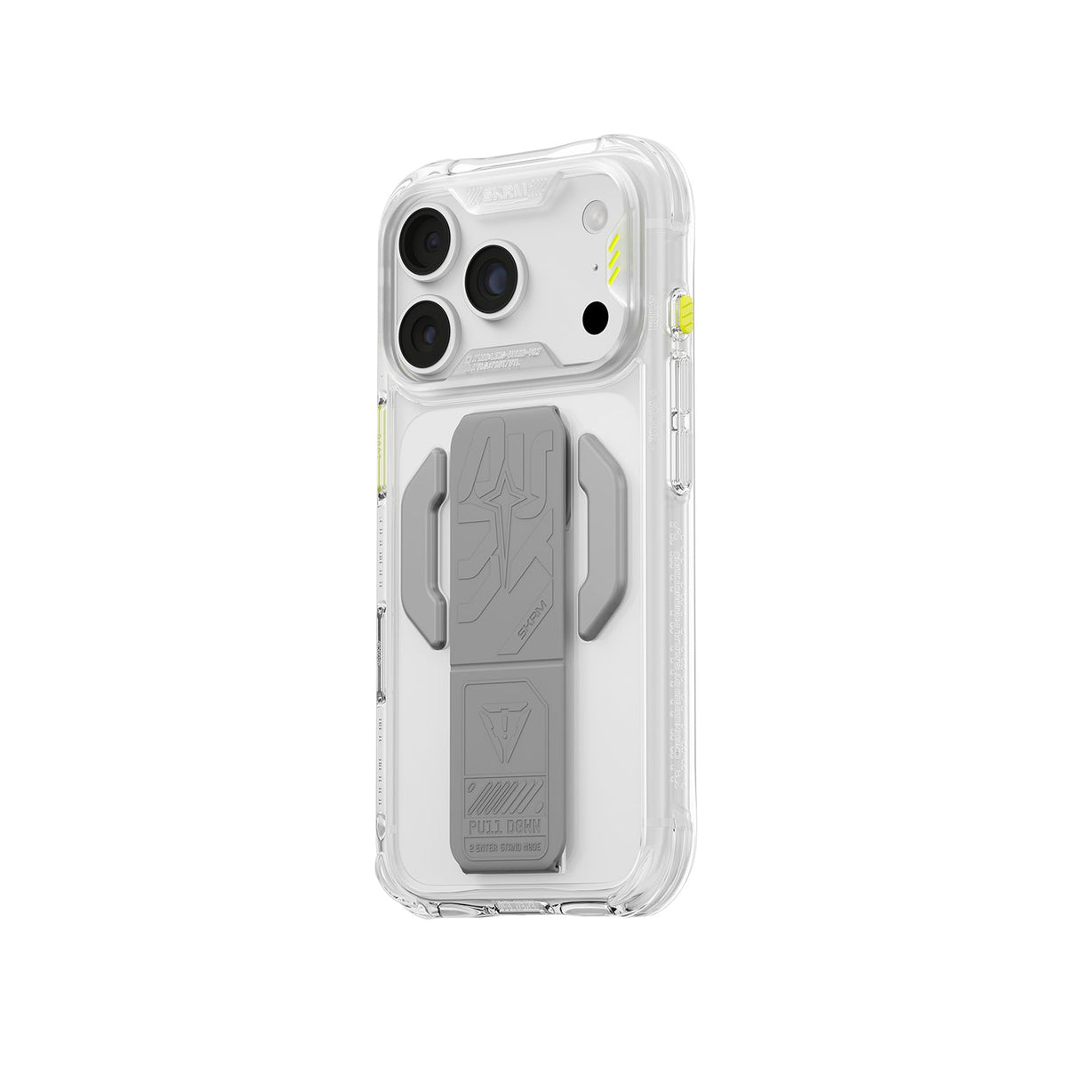 Skinarma Helio Ce Magsafe-Compatible With Integrated Grip Stand Case For Iphone 18 Pro | Clear