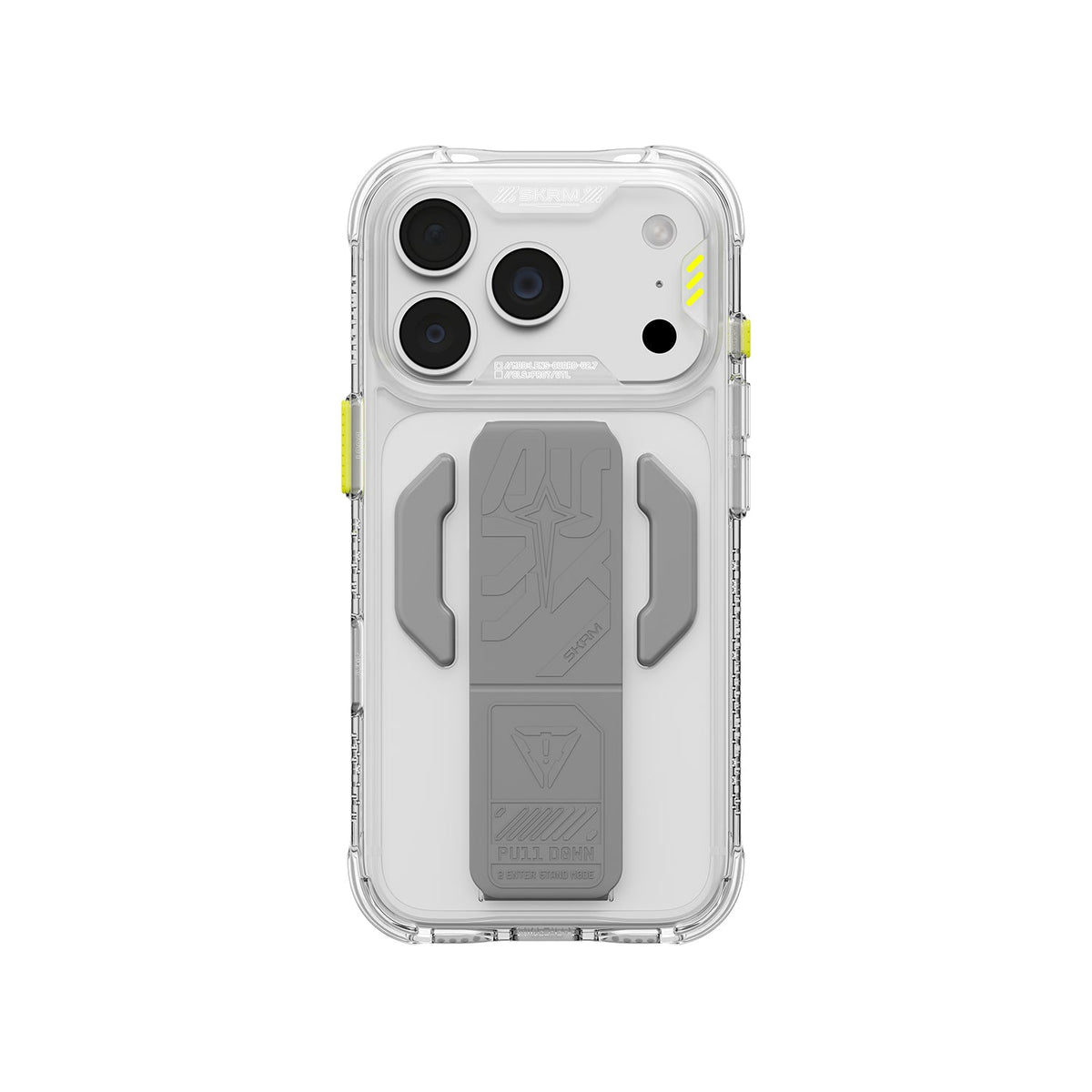 Skinarma Helio Ce Magsafe-Compatible With Integrated Grip Stand Case For Iphone 18 Pro | Clear