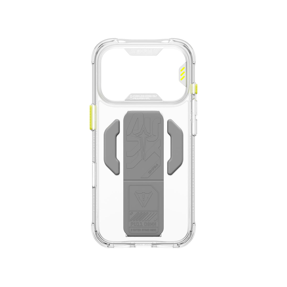 Skinarma Helio Ce Magsafe-Compatible With Integrated Grip Stand Case For Iphone 18 Pro | Clear