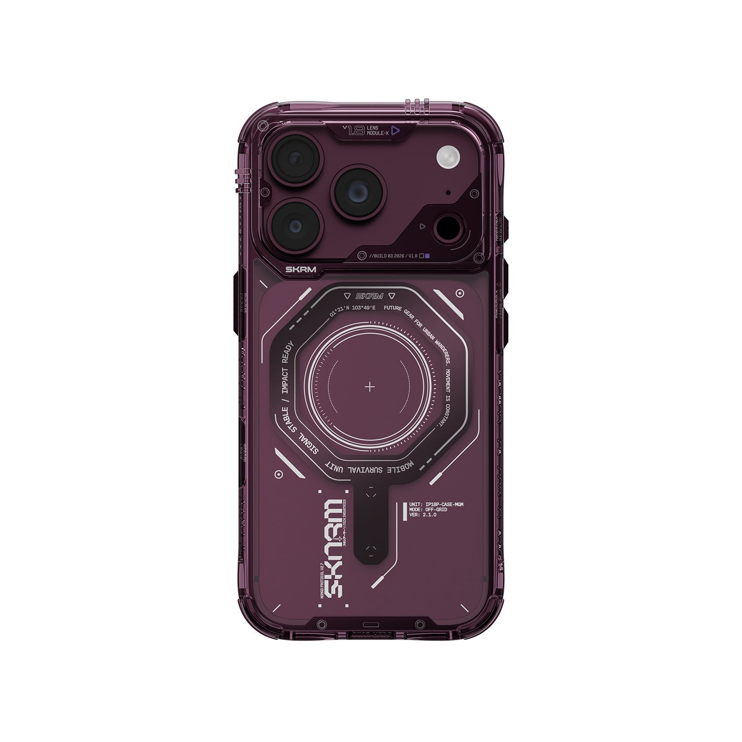 Skinarma Magma Magsafe-Comatible Case For Iphone 18 Pro | Burgundy