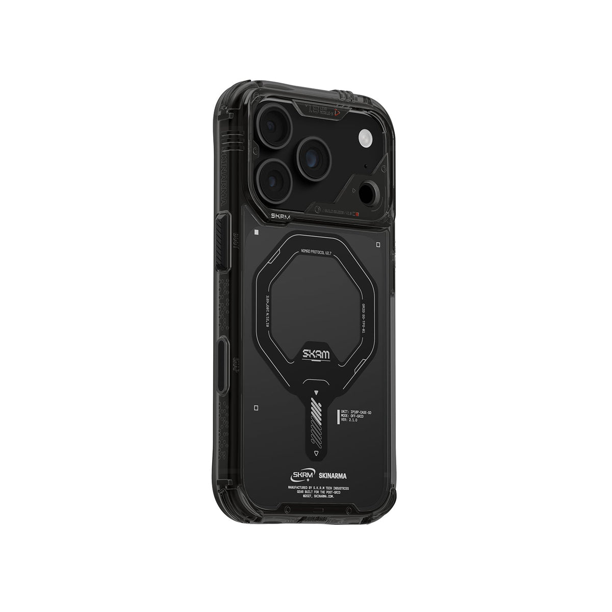 Skinarma Saidomag-Charge Clear Case For Iphone 18 Pro | Graphite