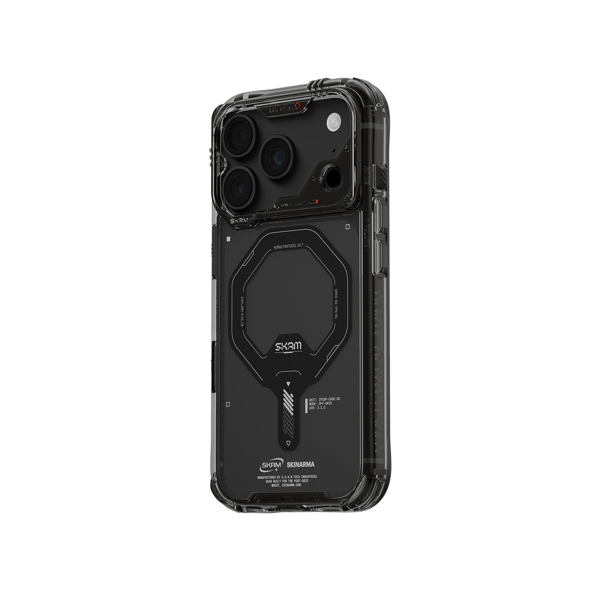 Skinarma Saidomag-Charge Clear Case For Iphone 18 Pro | Graphite