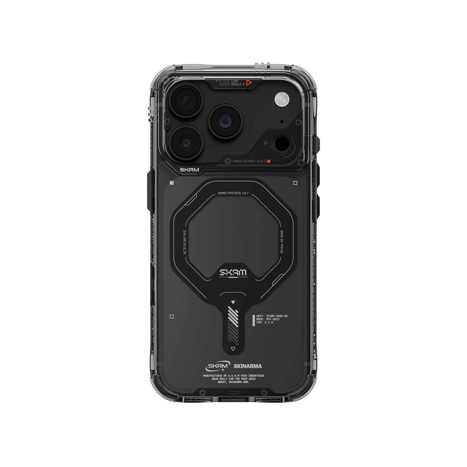 Skinarma Saidomag-Charge Clear Case For Iphone 18 Pro | Graphite