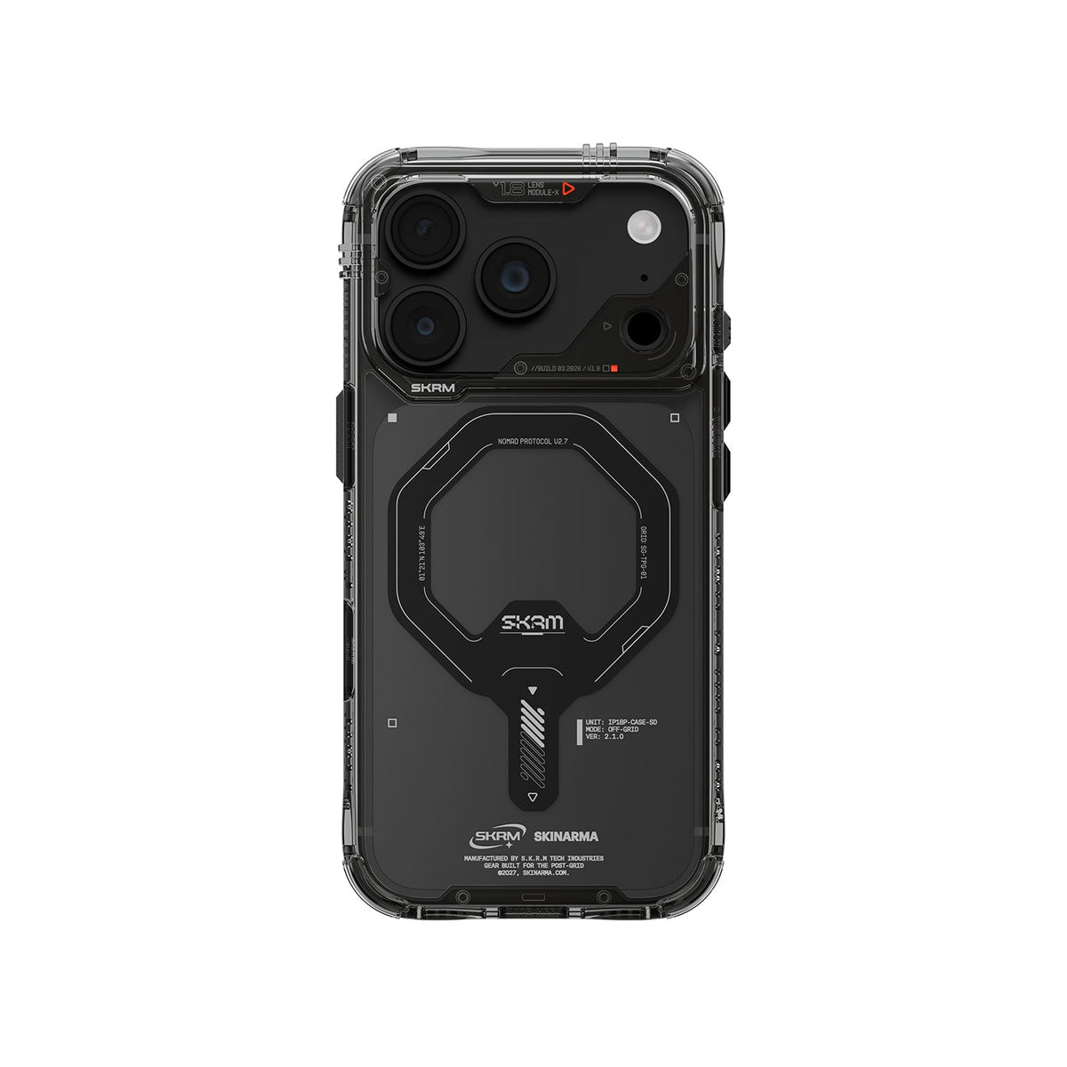 Skinarma Saidomag-Charge Clear Case For Iphone 18 Pro | Graphite