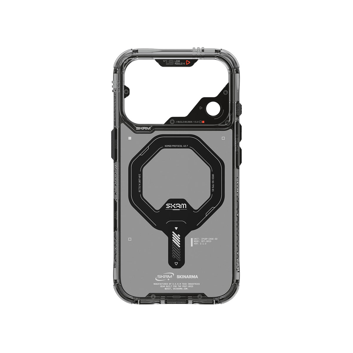 Skinarma Saidomag-Charge Clear Case For Iphone 18 Pro | Graphite