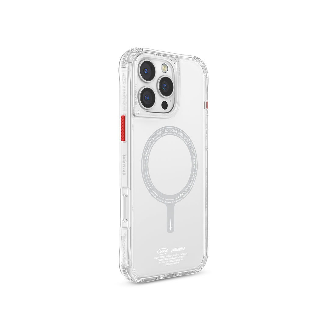 SkinArma iPhone 16 Pro Saido Clear MagSafe Case | Clear
