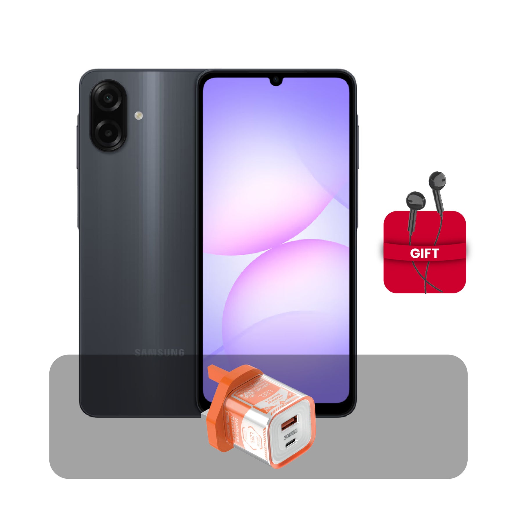 Samsung Galaxy A07 Phone - 128GB - 4GB RAM - 6.7 inch + Bundle Offer | Black