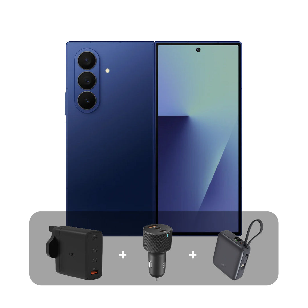هاتف Samsung Galaxy Z Fold7 – ذاكرة رام 12GB، وتخزين 256GB + عرض الباندل  | أزرق