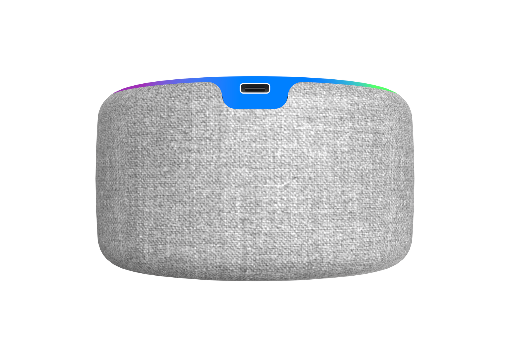 LZEL SonicGlow Horizon  Wake Multifunctional Speaker – Alarm Clock & Wireless Charging Dock | Bamboo/Gray