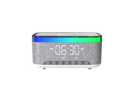 مكبر صوت SonicGlow Wake من ليزل متعدد الوظائف و منبة مع قاعدة شحن لاسلكية