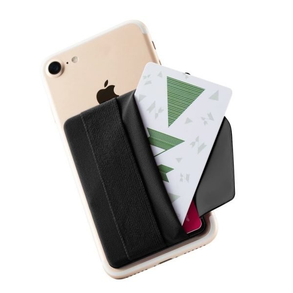 Sinjimoru Sinji Pouch B-Flap Phone grip credit card holder with Flap | SPH-Band-Flap-BK-US