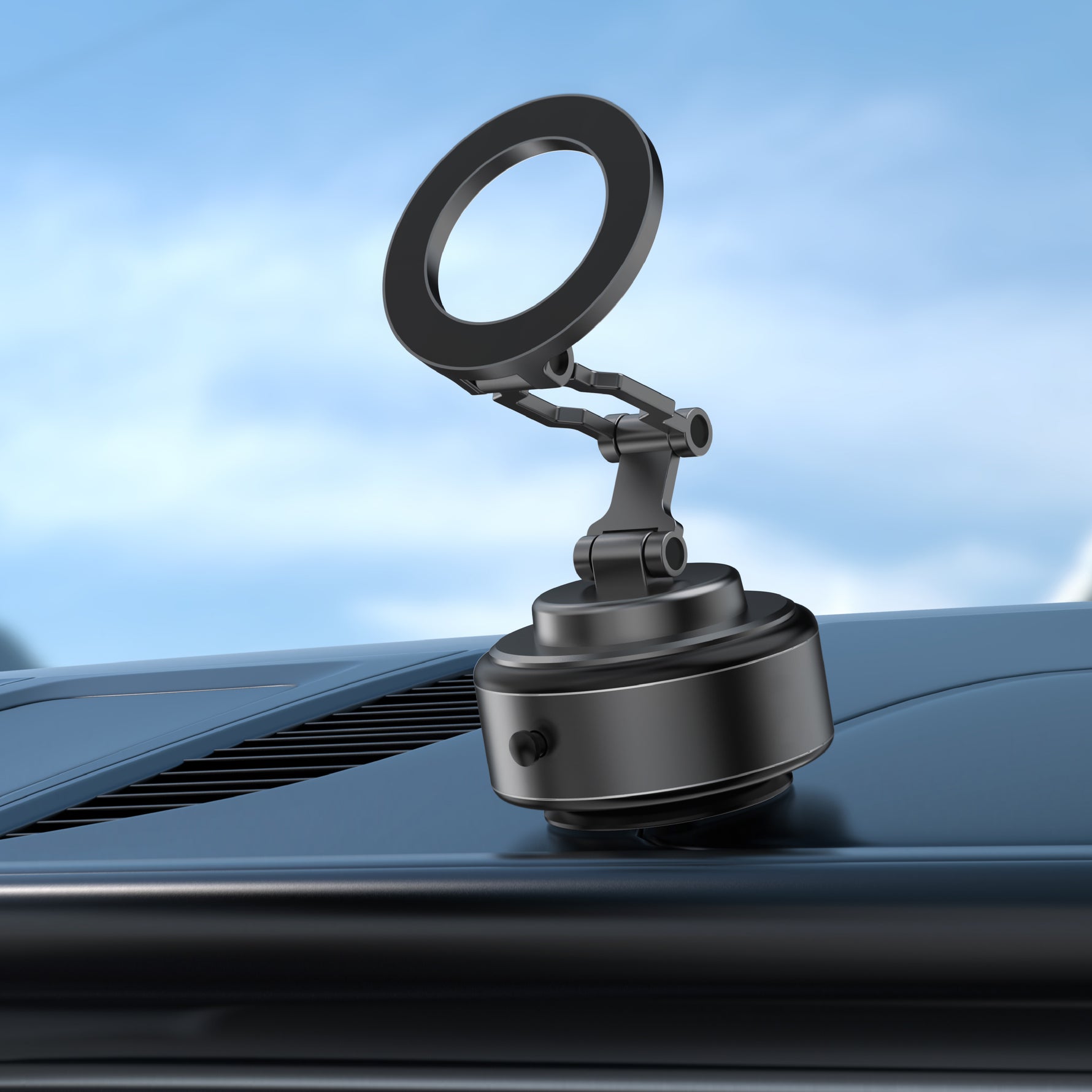 Asli Global Supravox X1 Vacuum Suction Cup Phone Mount 360 Adjustable | Black