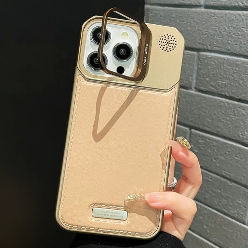 Leather Case For iPhone 13 Pro Max Beige