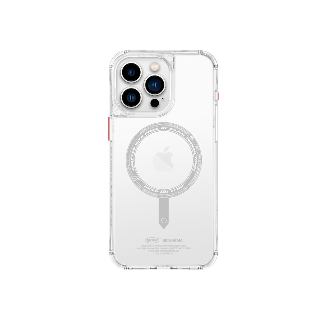 SkinArma iPhone 15 Pro Saido Magsafe Case | Clear
