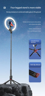 مجموعة إضاءة حلقة سيلفي Vlog Lumexpod من ليزل مقاس 10 بوصة مع جهاز تحكم عن بعد