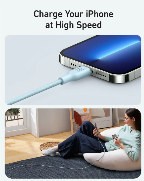 كيبل أنكر 542 من نوع USB-C إلى Lightning بطول 0.9 متر - أزرق