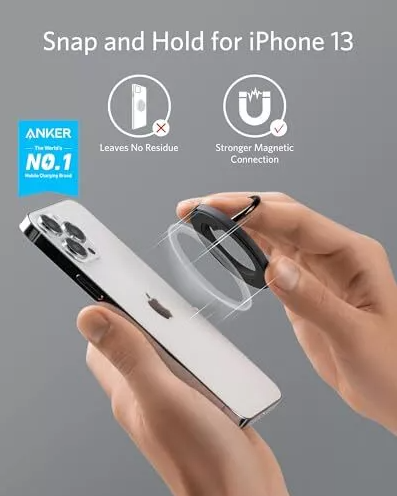 مسكة هاتف مغناطيسية (MagGo) 610 مع مسند مريح من Anker | أسود