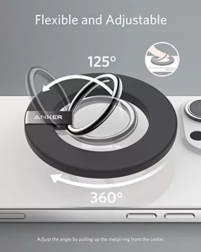 مسكة هاتف مغناطيسية (MagGo) 610 مع مسند مريح من Anker | أسود
