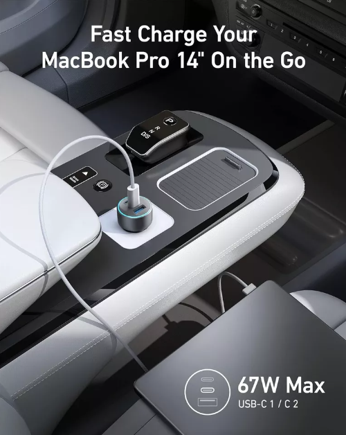 Anker 67W Powerful Triple Port Car Charger