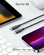 Anker 542 USB-C To Lightning Cable (Bio Based 6ft) | Black