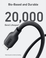 Anker 542 USB-C To Lightning Cable (Bio Based 6ft) | Black