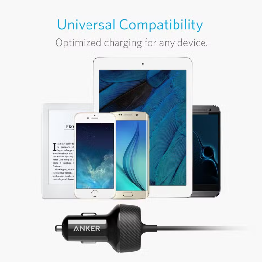 Anker Power Drive 2 Elite With Lightning Connector | Black