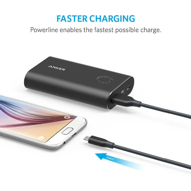 Anker PowerLine Micro To USB-A 0.9M | Black