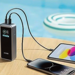 بطارية شحن متنقلة Prime بسعة 12000 مللي أمبير بقوة 130 واط من Anker | أسود