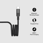Momax Maglink USB-C to USB-C Magnetic Cable 1m | Black
