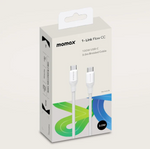 كيبل شحن LINK FLOW تايب سي من الجهتين بقوه 100 واط من موماكس 3 متر | أبيض